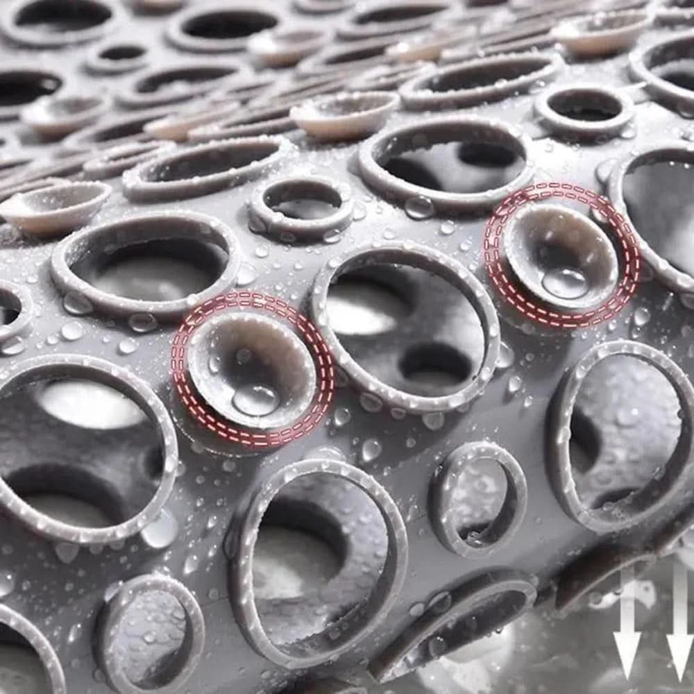 Anti-Slip Shower Mat | Perforated Suction Grip Design