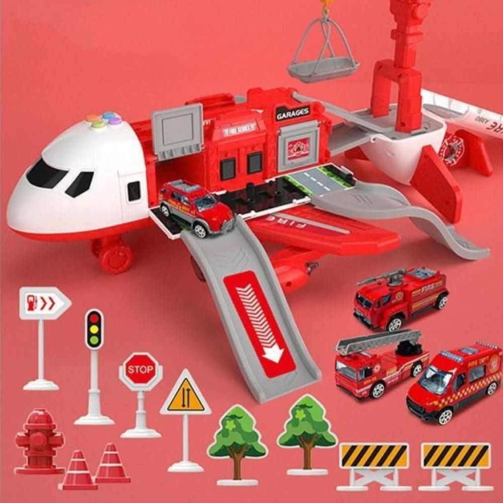 SKYQUEST – Adventure AirPlay Set with Airplane & Vehicles for Creative Kids 1