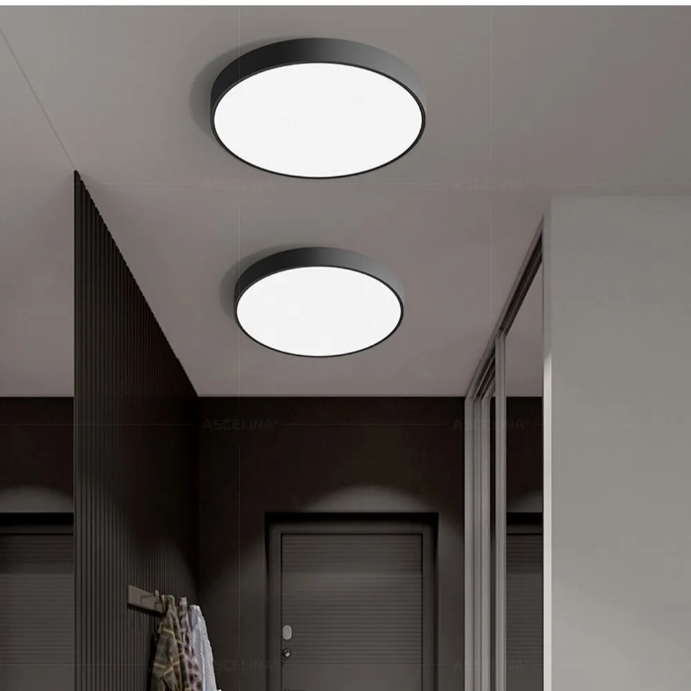 Modern Minimalist Round LED Ceiling Light 1-Light Lasson Living