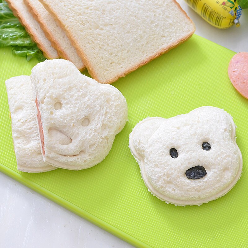 Sandwich Shape Cutters Food-Safe Plastic | 6 Fun Shapes Including Bear, Car and Rabbit | Extra Deep Edges Keep Fillings Hidden