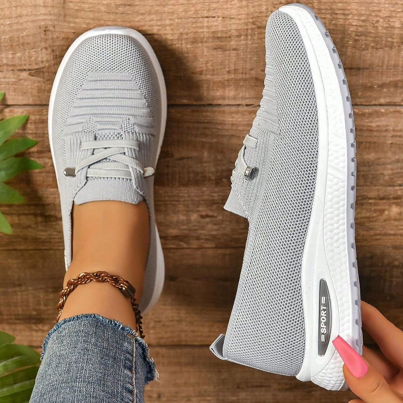 Sara | Women's Slip-On Sneakers – Breathable Orthopedic Design