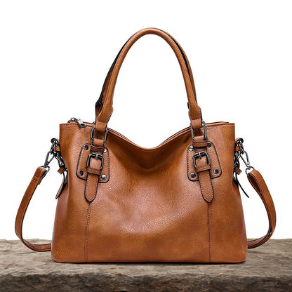 Sarah | Vegan Leather Shoulder Bag – Structured Design with Adjustable Strap 0
