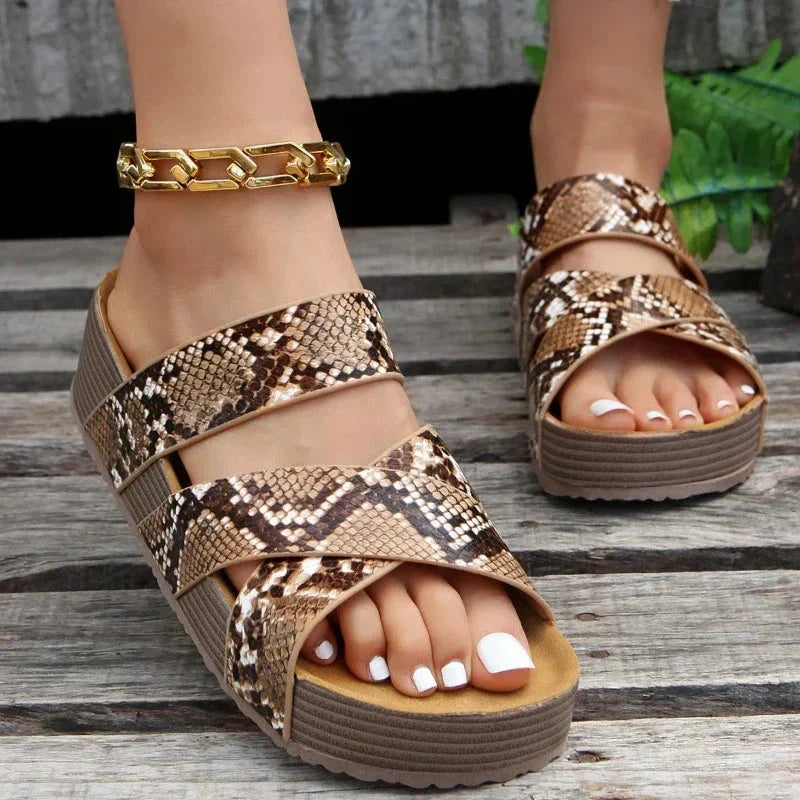 Savannah | Women's Orthopedic Sandals with Cushioned Insole - Flexible Crisscross Straps