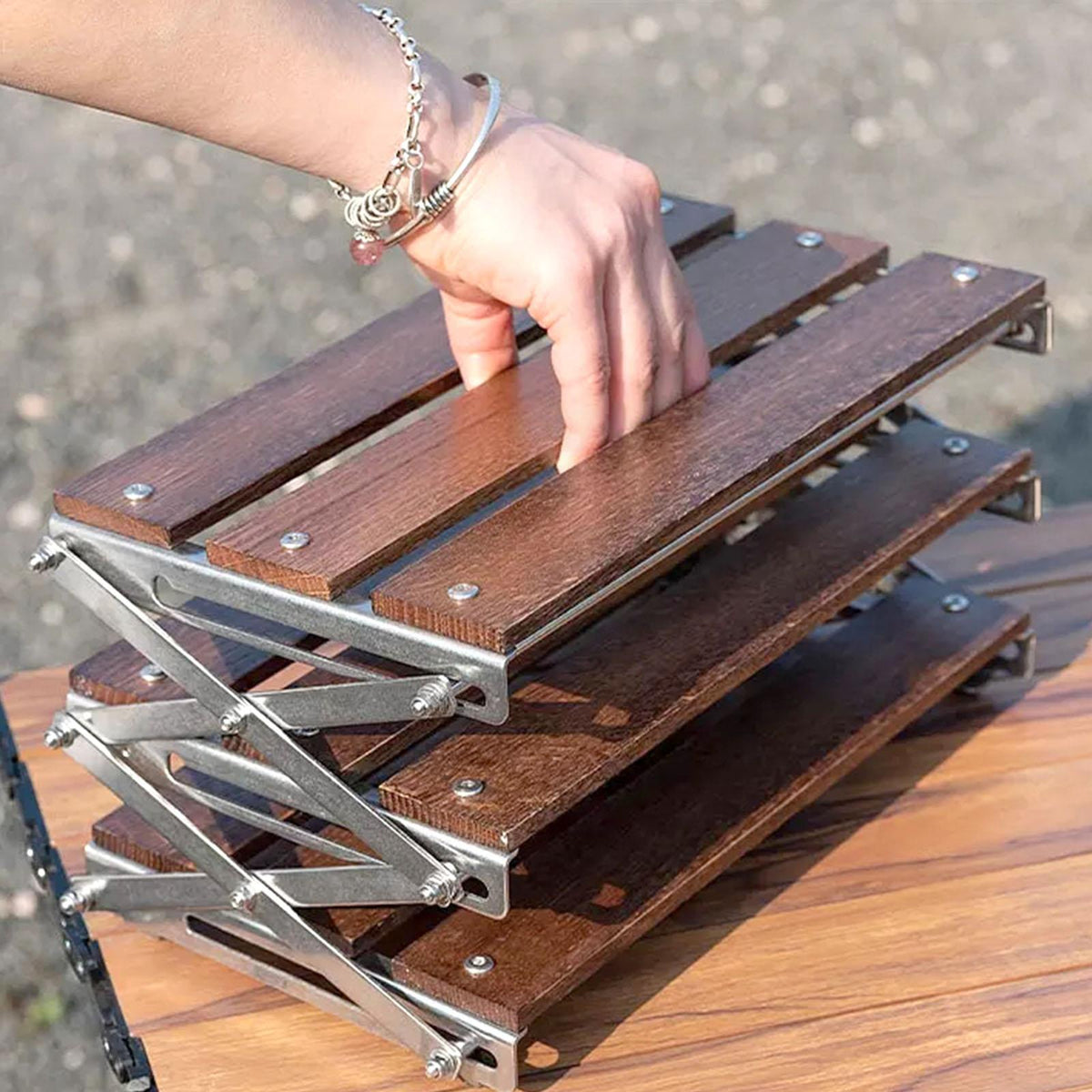 3-Layer Compact Foldable Storage Rack - Image 1
