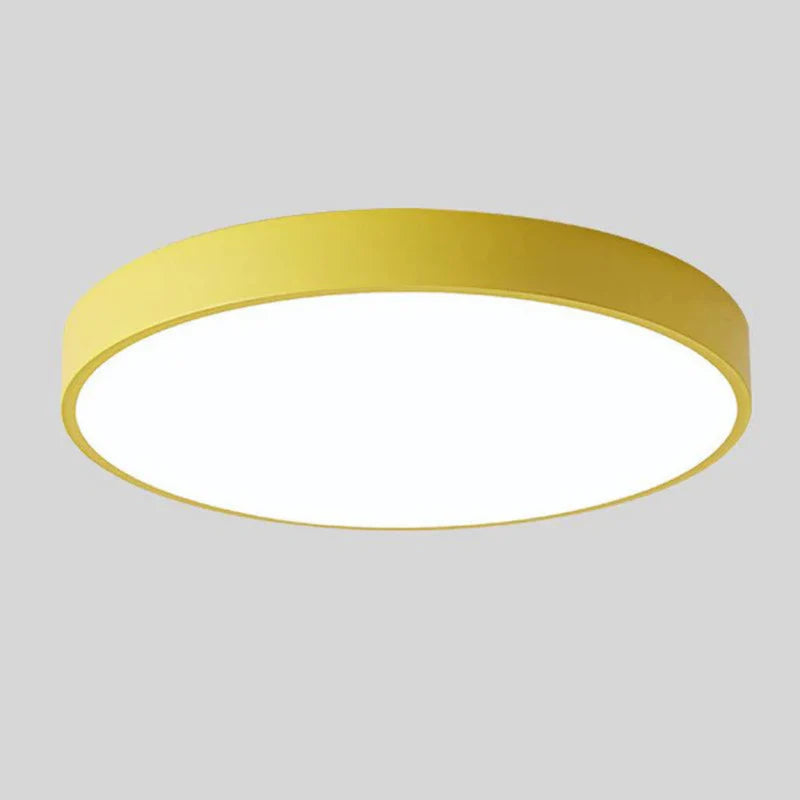 Scandinavian Wooden LED Ceiling Light | Modern Flush Mount Fixture