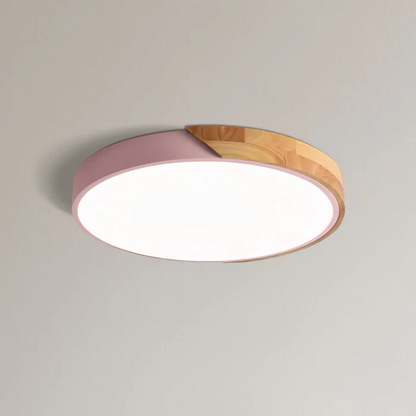 Scandinavian Wooden LED Ceiling Light – Natural Finish, Modern Design for the Bedroom or Living Room 10