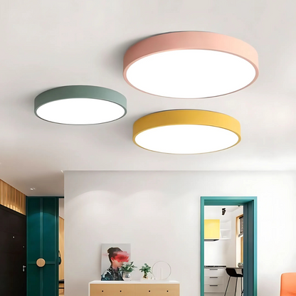 Scandinavian Wooden LED Ceiling Light – Natural Finish, Modern Design for the Bedroom or Living Room 2