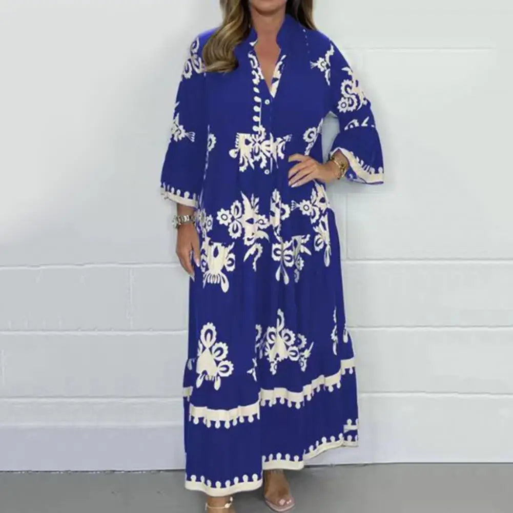 Serenity Collection | Women's Flowy Day Dress with Statement Horn Sleeves - Lightweight Summer Style for Comfort and Versatility 3