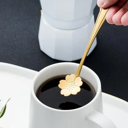 Flower Spoon Set | Eight Petal Bowls With Tapered Handles