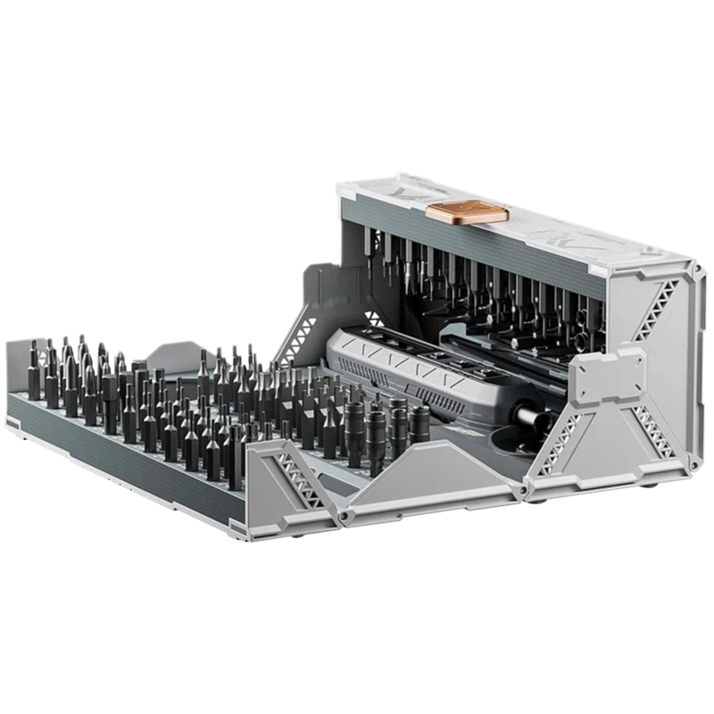 Screwdriver Kit | Folding Case, Precision Bit Trays