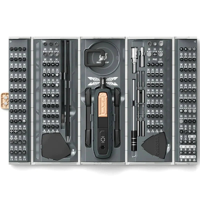 Screwdriver Kit | Folding Case, Precision Bit Trays