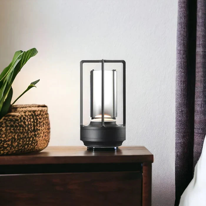 Cordless LED Table Lamp Aluminium 18 x 9 cm | Gold, Silver, Black | Touch Dimmable, 3 Colour Modes, USB-C Rechargeable 2