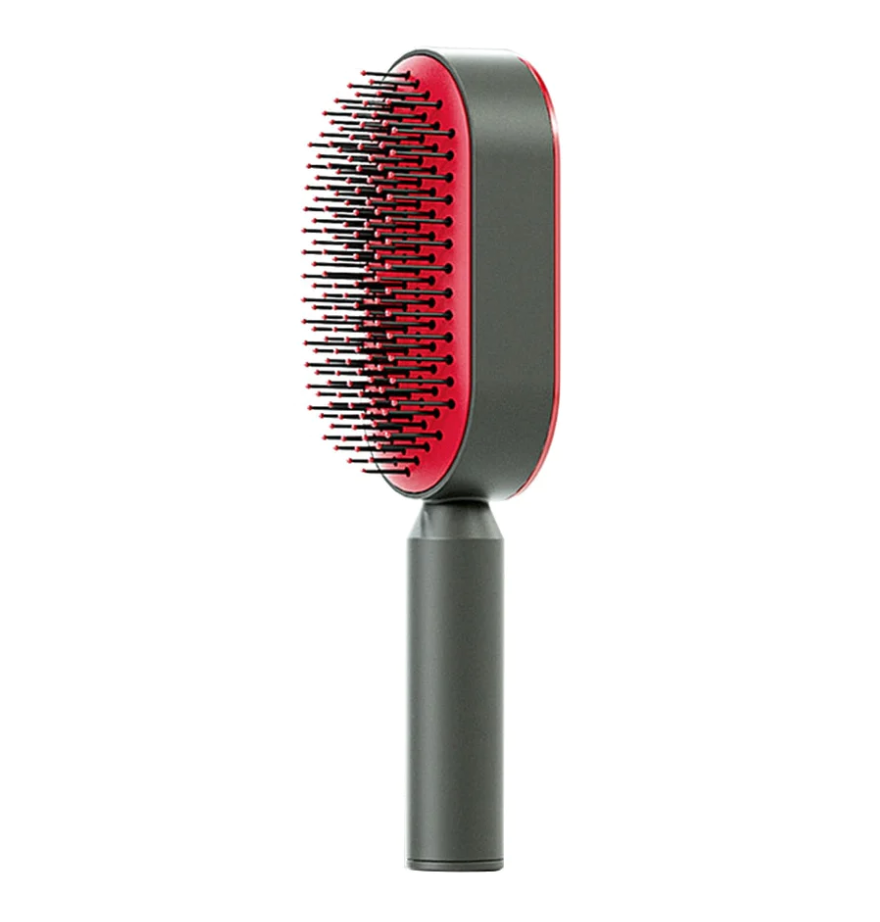 Self-Cleaning Hairbrush | Retractable Bristles & Soothing Scalp Massage | Gentle Detangling for All Hair Lengths