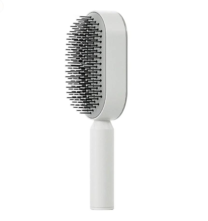 Self-Cleaning Hairbrush | Retractable Bristles & Soothing Scalp Massage | Gentle Detangling for All Hair Lengths