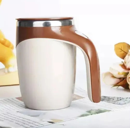 Self-Stirring Mug | USB Rechargeable Magnetic Capsule Blender | Spill-Proof Lid, Smooth Coffee and Shakes On the Go