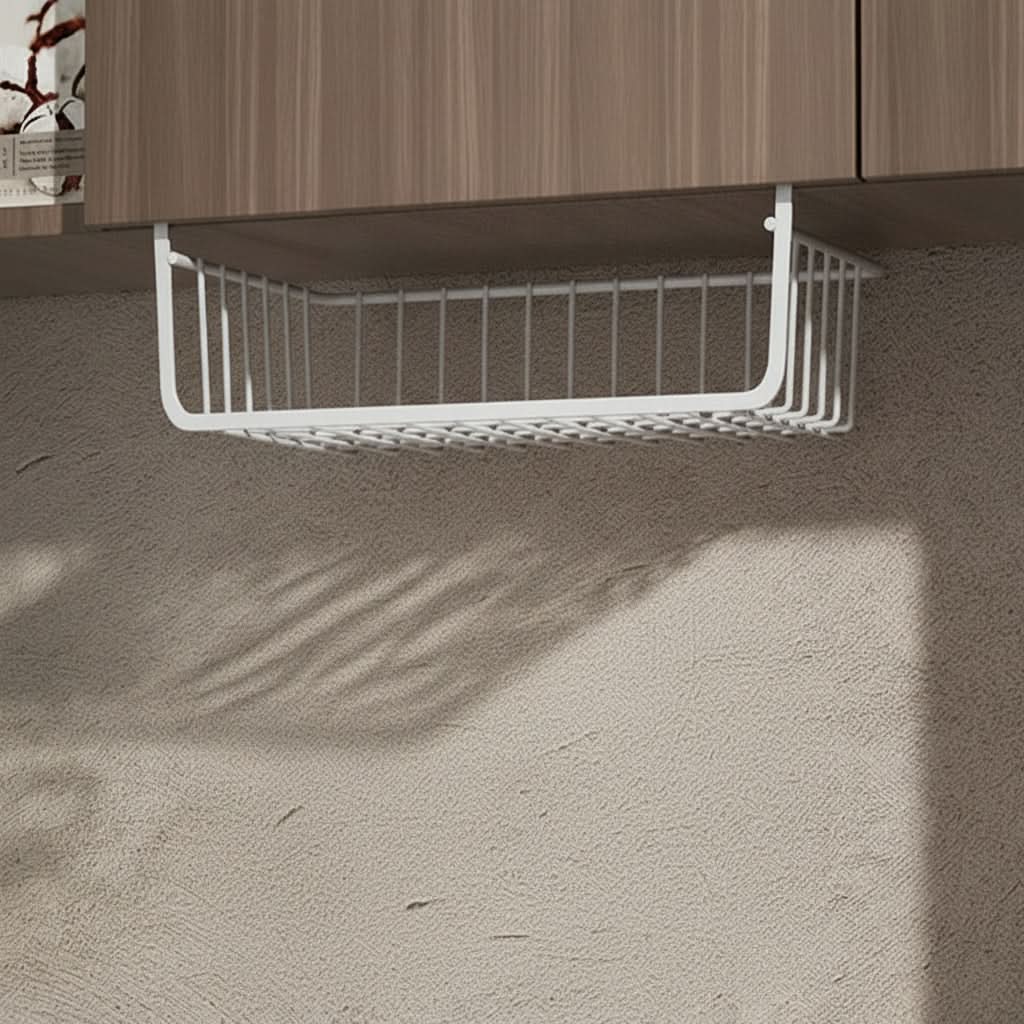 Hanging Kitchen Organizer Metal Cabinet Basket with Protective Coating 3