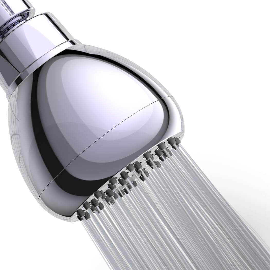 Shower Head | Angled Ball Joint With Rub-Clean Nozzles