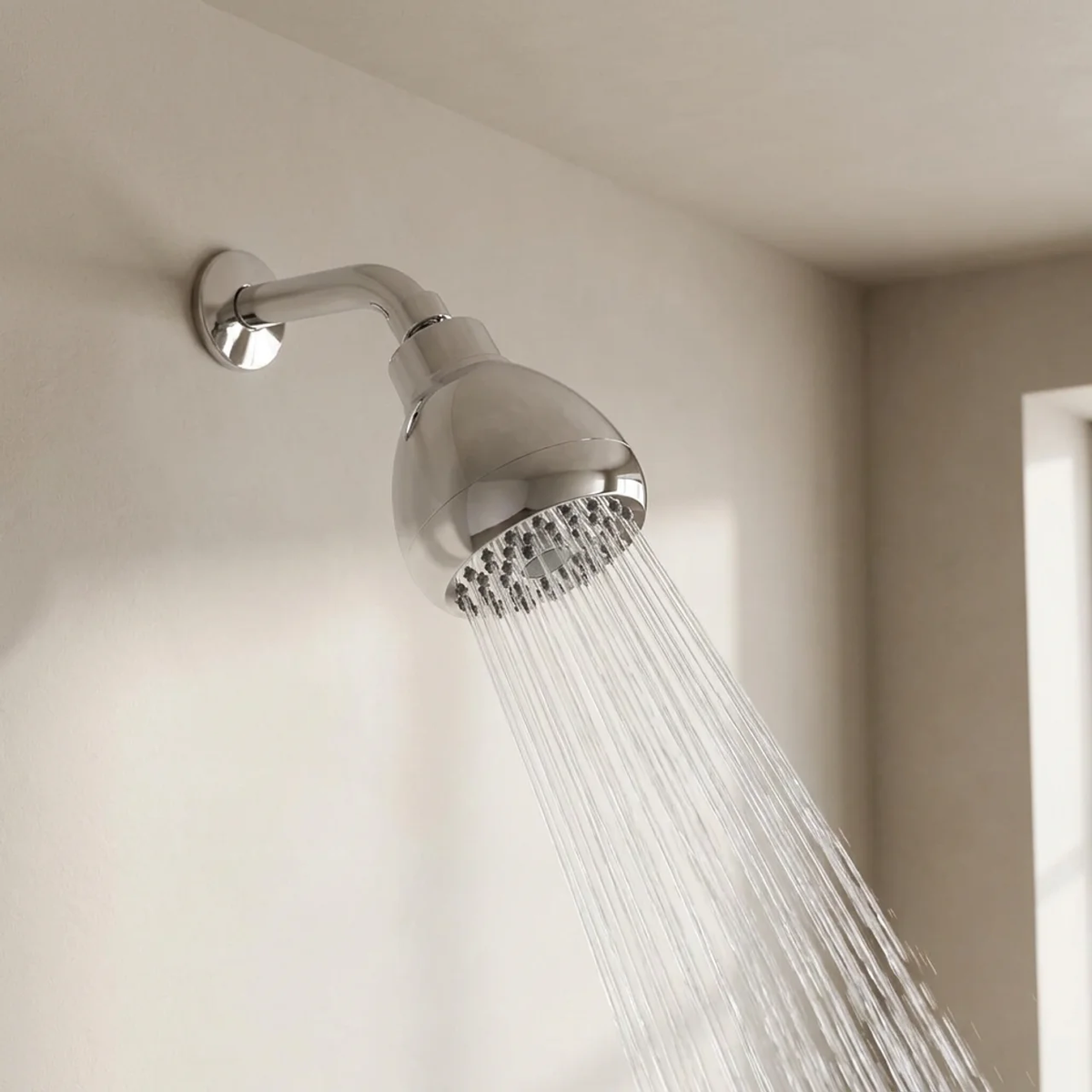 Shower Head | Angled Ball Joint With Rub-Clean Nozzles