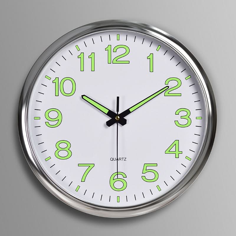 Silent LED | Wall Clock - 12-Inch Timepiece With Clear Visibility