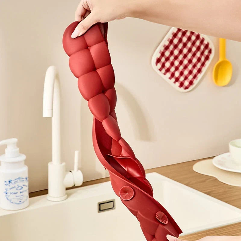 Silicone Sink Splash Guard | Suction Cup Base for Marble, Granite and Laminate | Keeps Countertops Dry and Clean