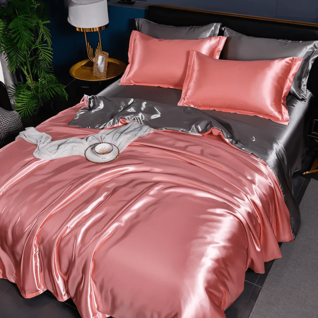 Silk Bedding Set | Satin Weave Duvet Cover And Pillowcases
