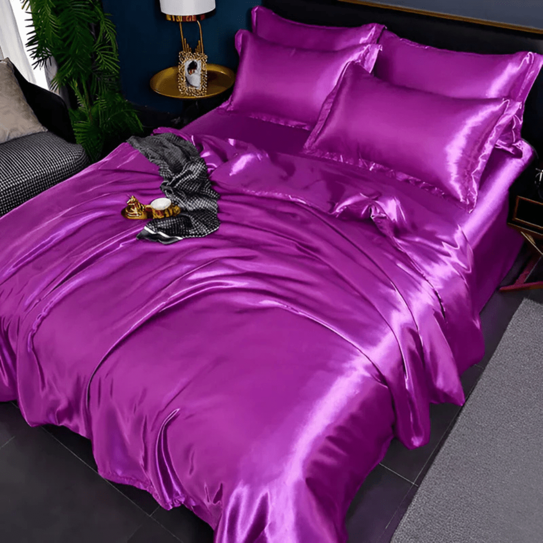 Silk Bedding Set | Satin Weave Duvet Cover And Pillowcases