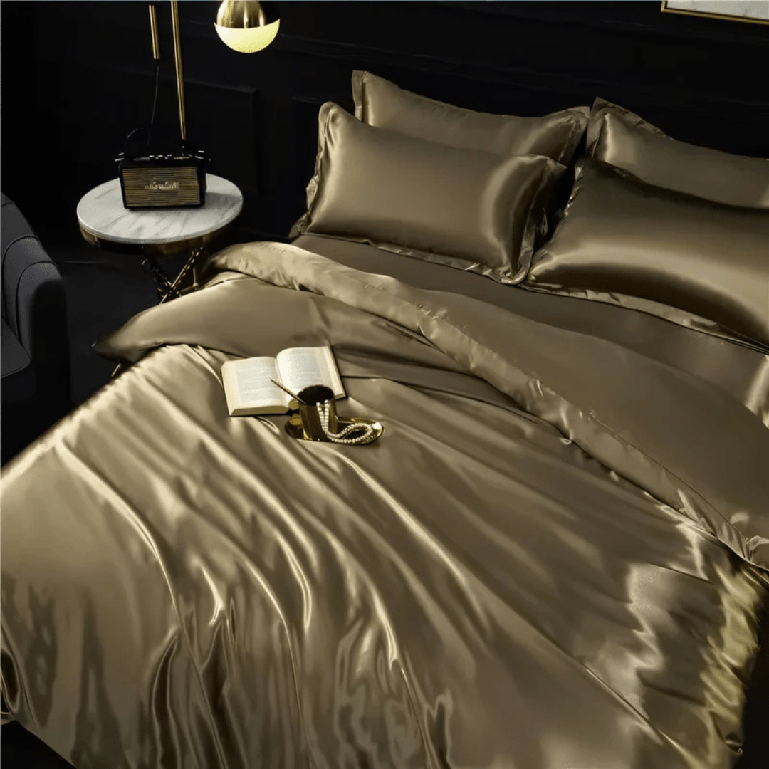 Silk Bedding Set | Satin Weave Duvet Cover And Pillowcases