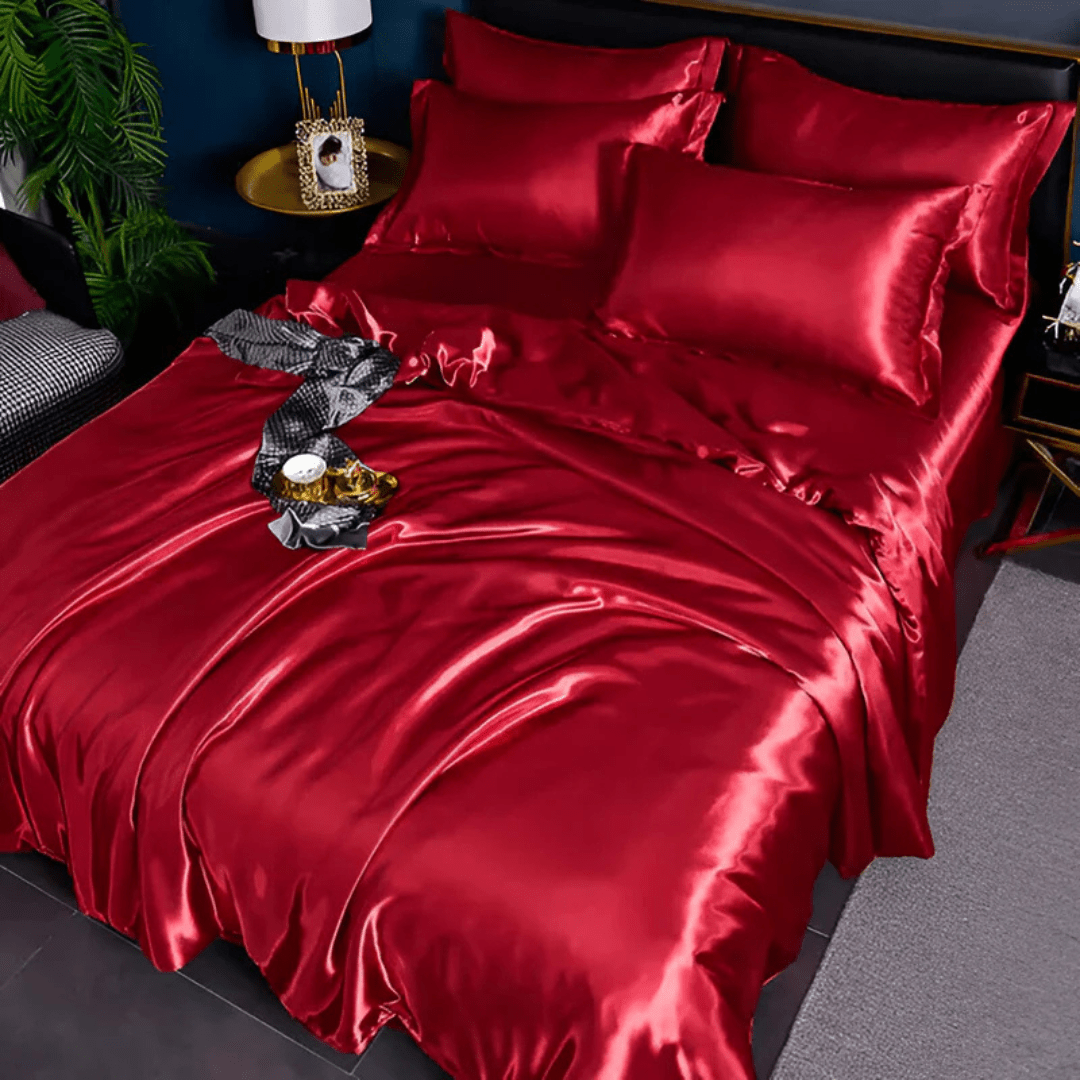 Silk Bedding Set | Satin Weave Duvet Cover And Pillowcases