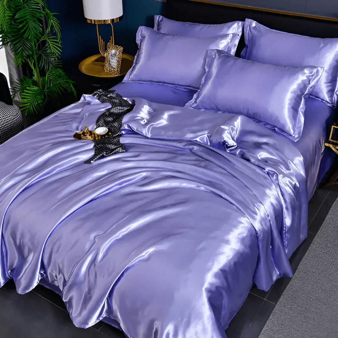 Silk Bedding Set | Satin Weave Duvet Cover And Pillowcases