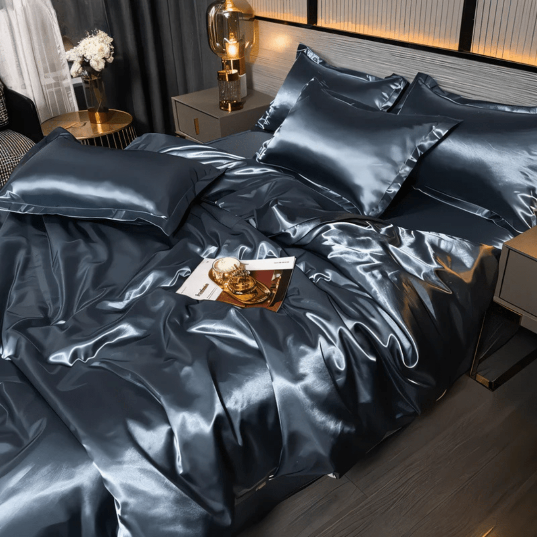 Silk Bedding Set | Satin Weave Duvet Cover And Pillowcases