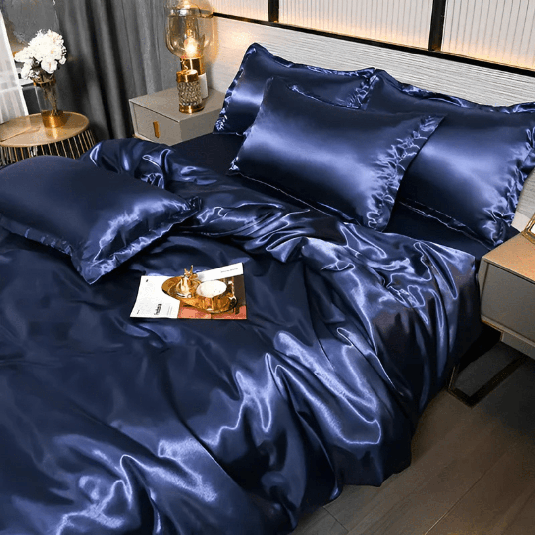Silk Bedding Set | Satin Weave Duvet Cover And Pillowcases