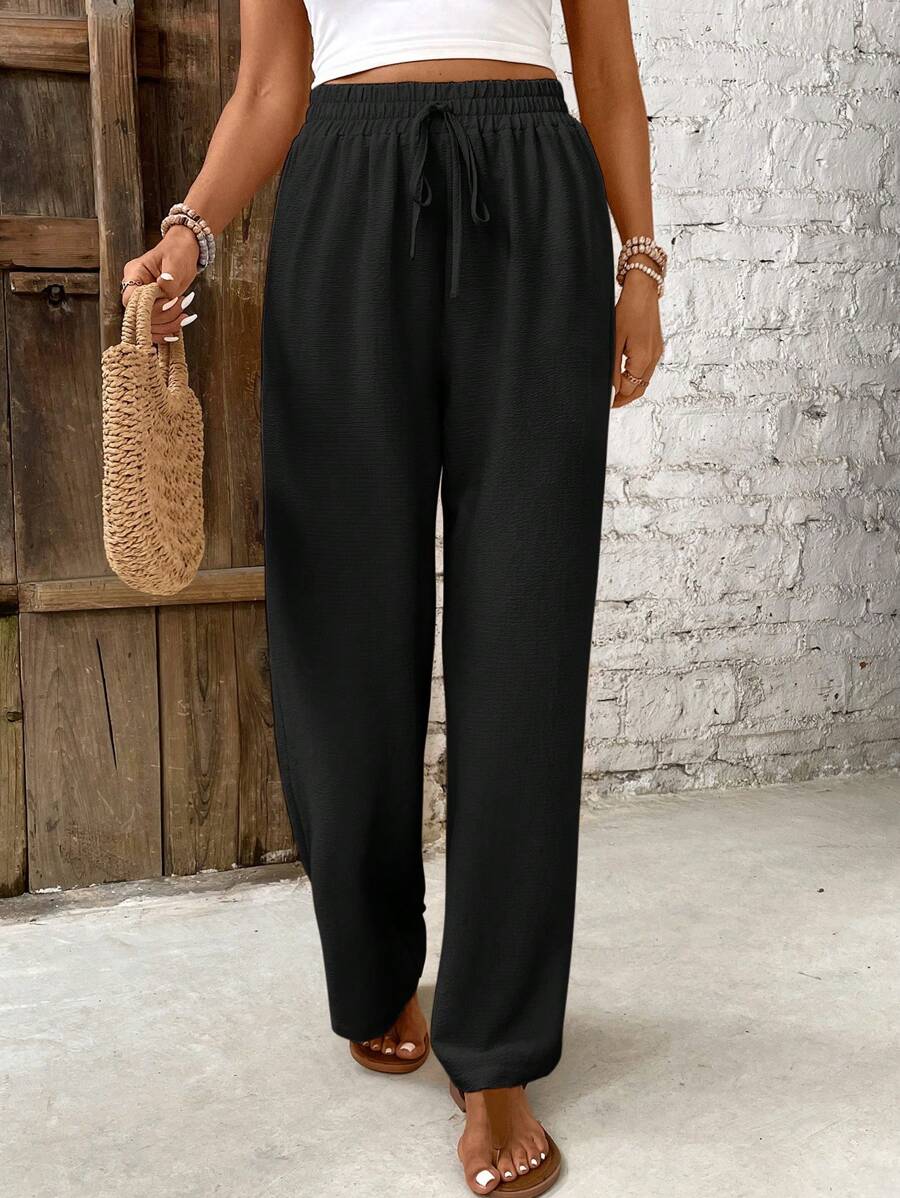 Skylar | High Waist Lounge Pants Women – Lightweight Polyester Fabric 0