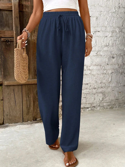 Skylar | High Waist Lounge Pants Women – Lightweight Polyester Fabric 10