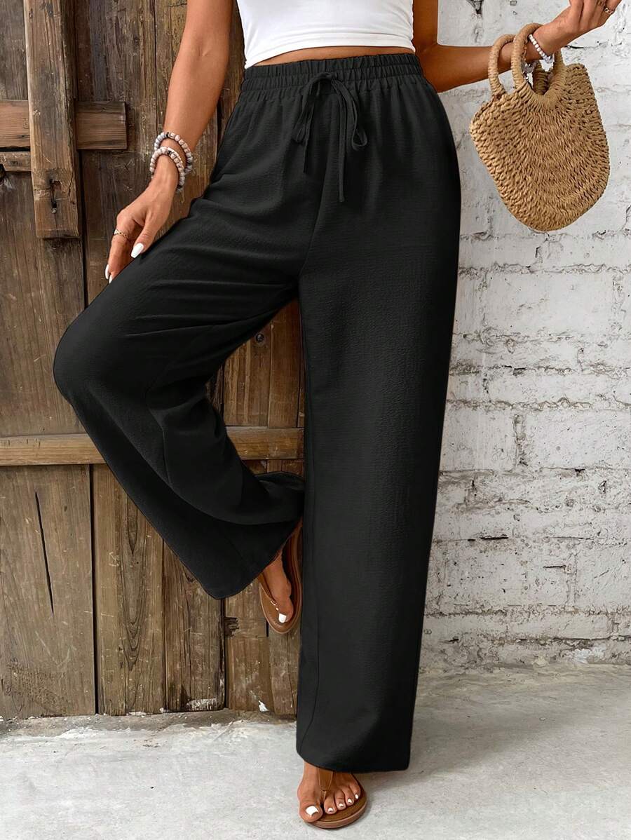 Skylar | High Waist Lounge Pants Women – Lightweight Polyester Fabric 3