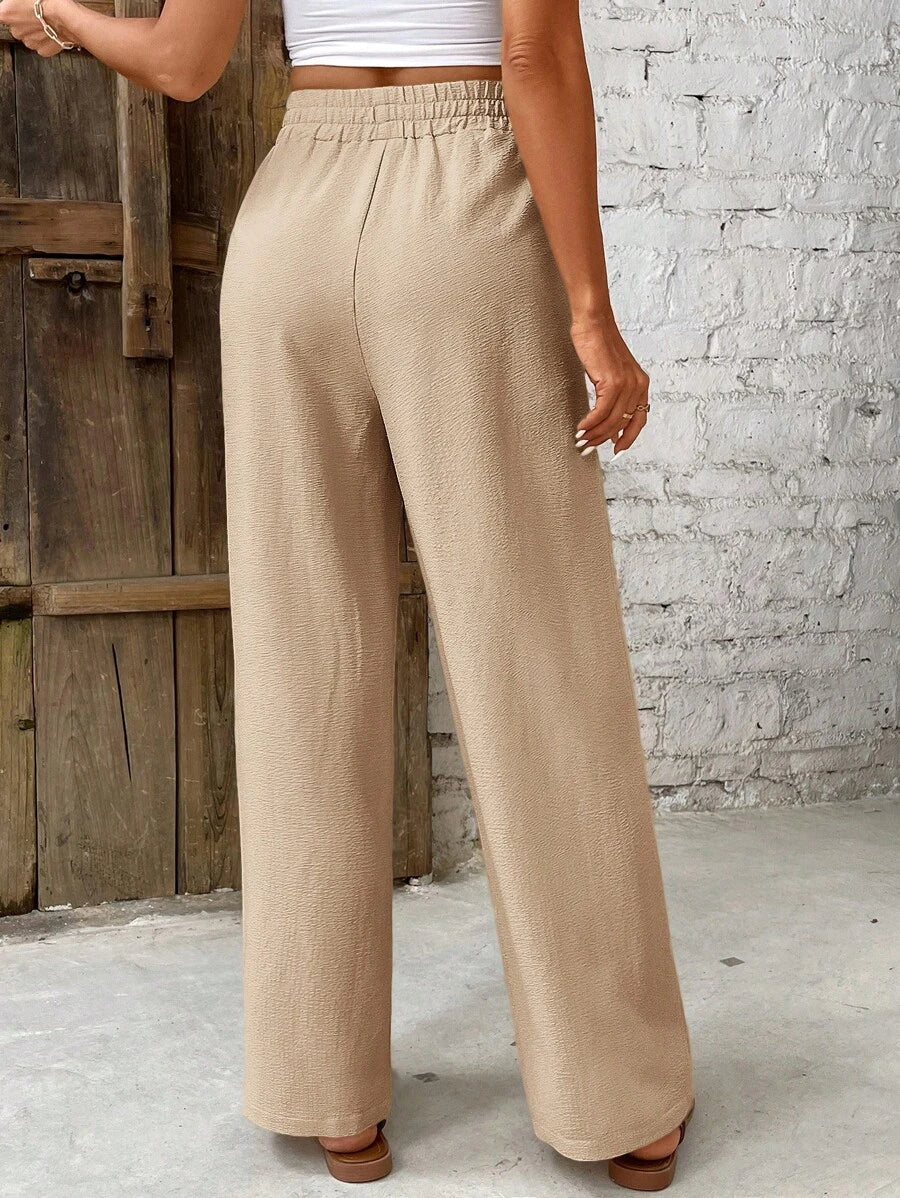 Skylar | High Waist Lounge Pants Women – Lightweight Polyester Fabric 6