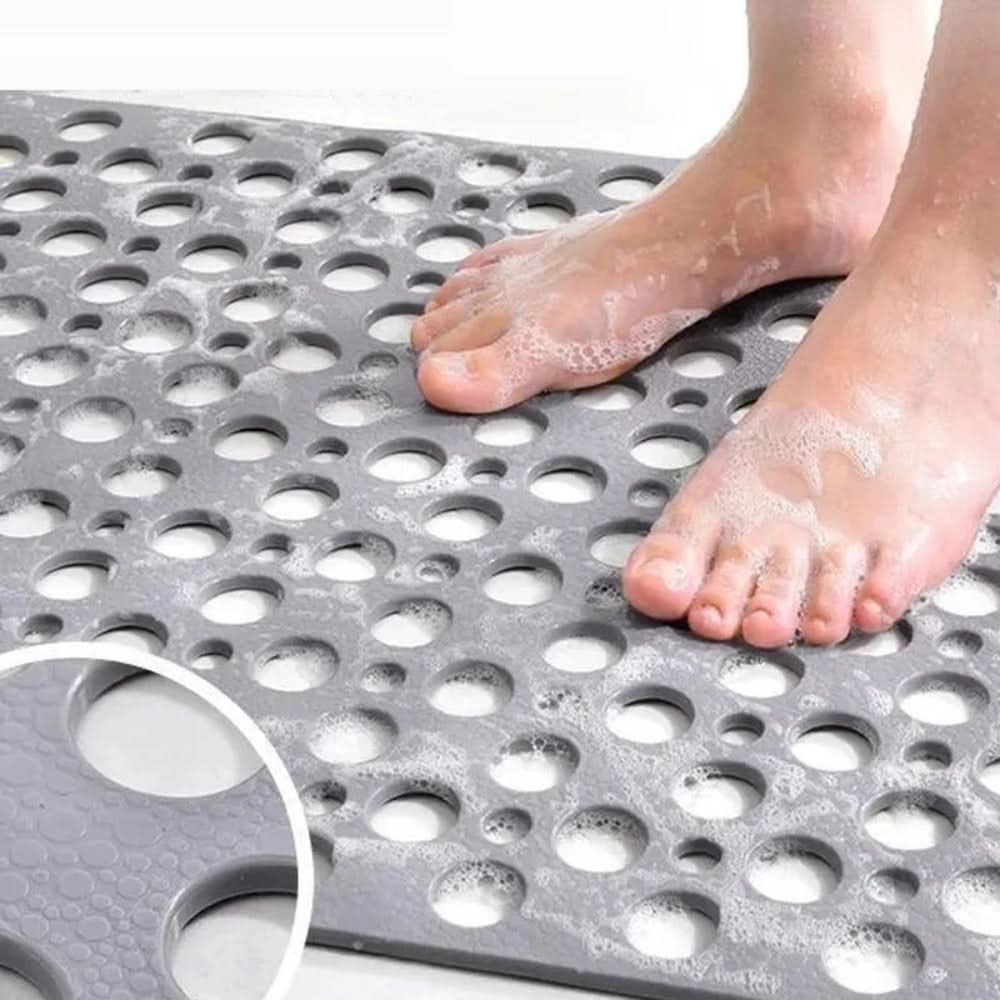 SlipGuard | Antibacterial Non-Slip Shower Mat - Durable PVC Design