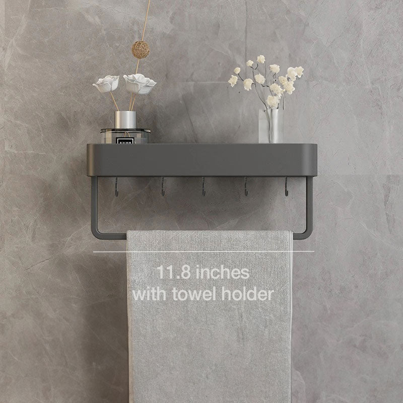 Small Bathroom Shelve - Self-Adhesive Installation and Towel Holder 7