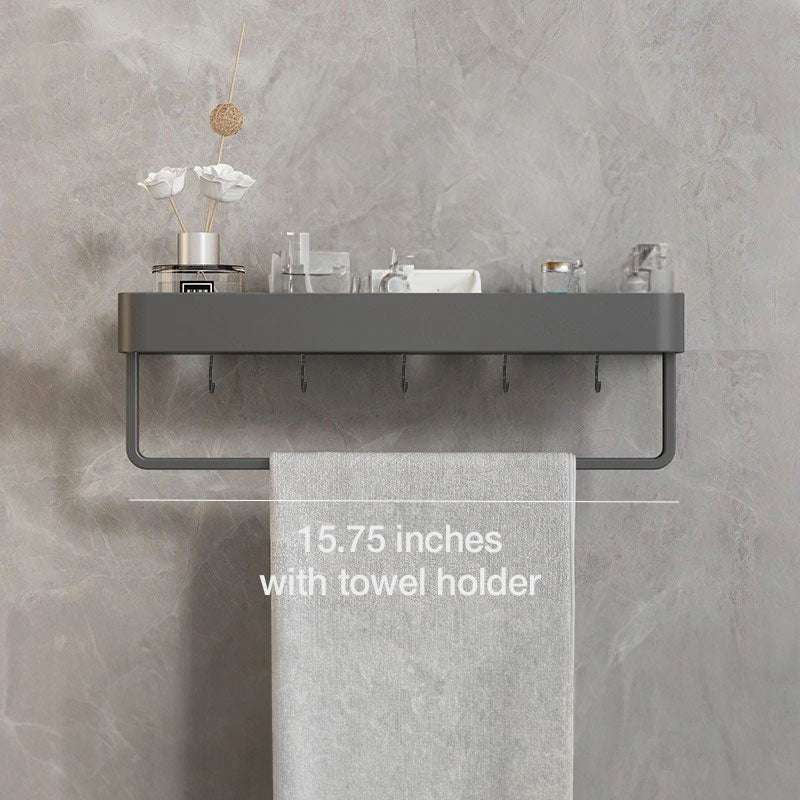 Small Bathroom Shelve - Self-Adhesive Installation and Towel Holder 8