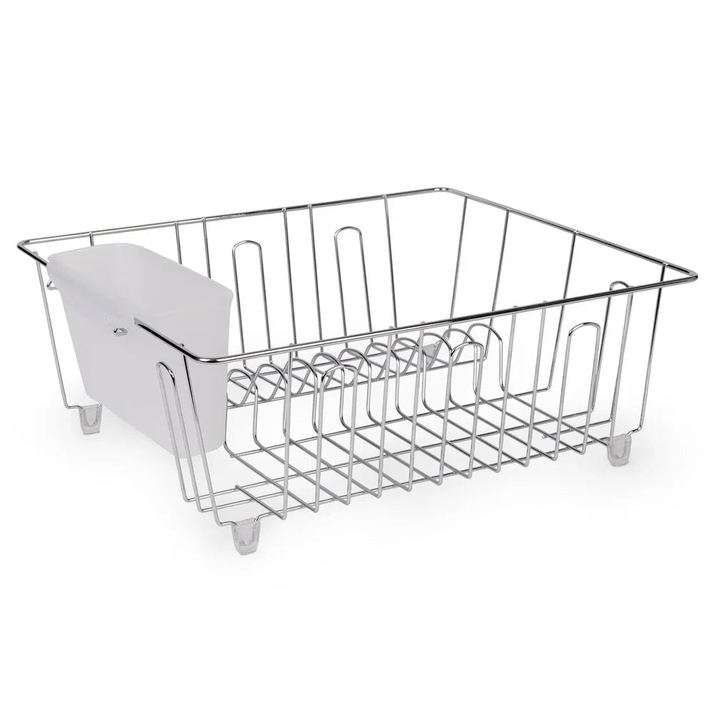 Small Wire Dish Rack Compact Stainless Steel Kitchen Drainer Organizer 1
