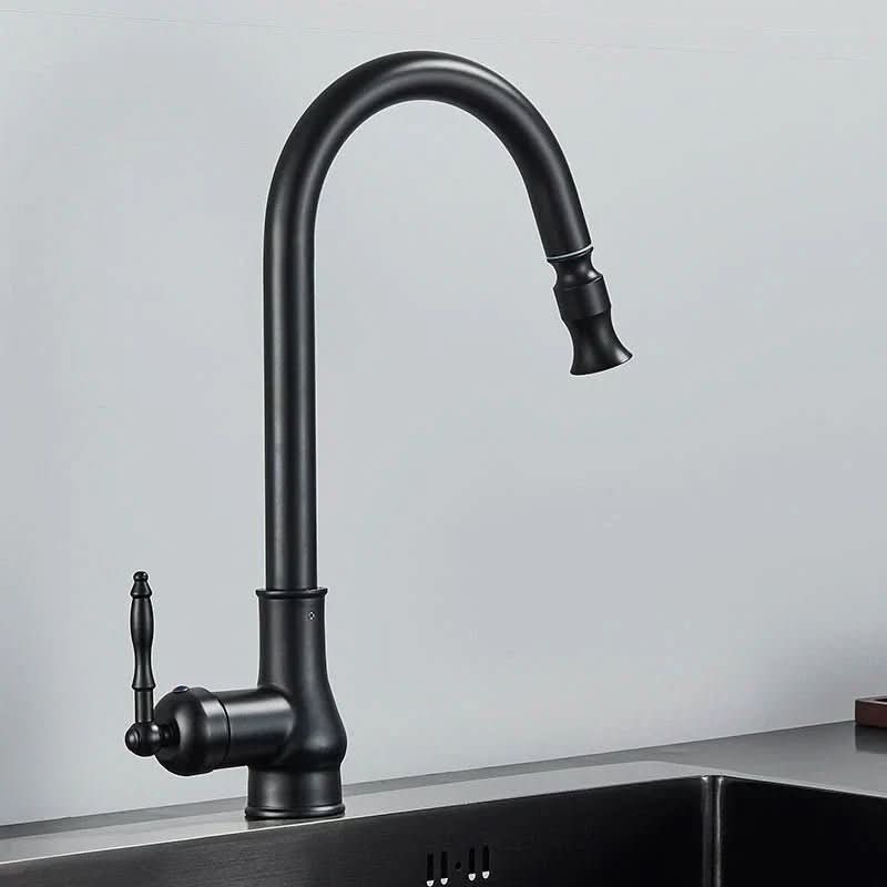 SmartSpout - Antique Bronze Kitchen Faucet With Pull-Out Sprayer For Flexibility 3