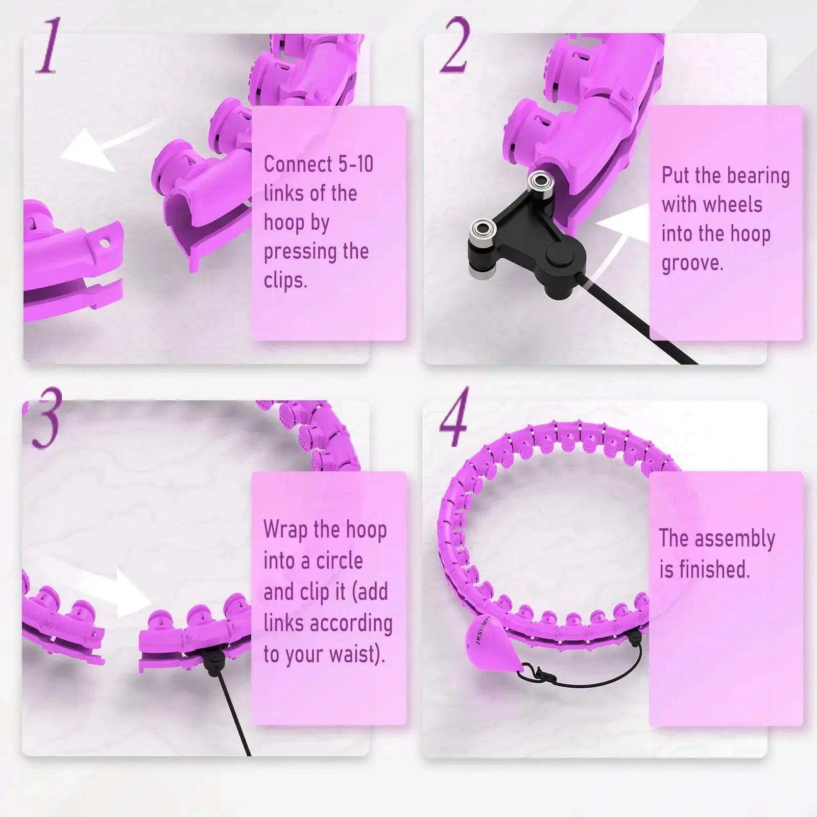 Smart Weighted Hula Hoop – Exercise Hoop with Counter | Core training Indoor Home Workout 5