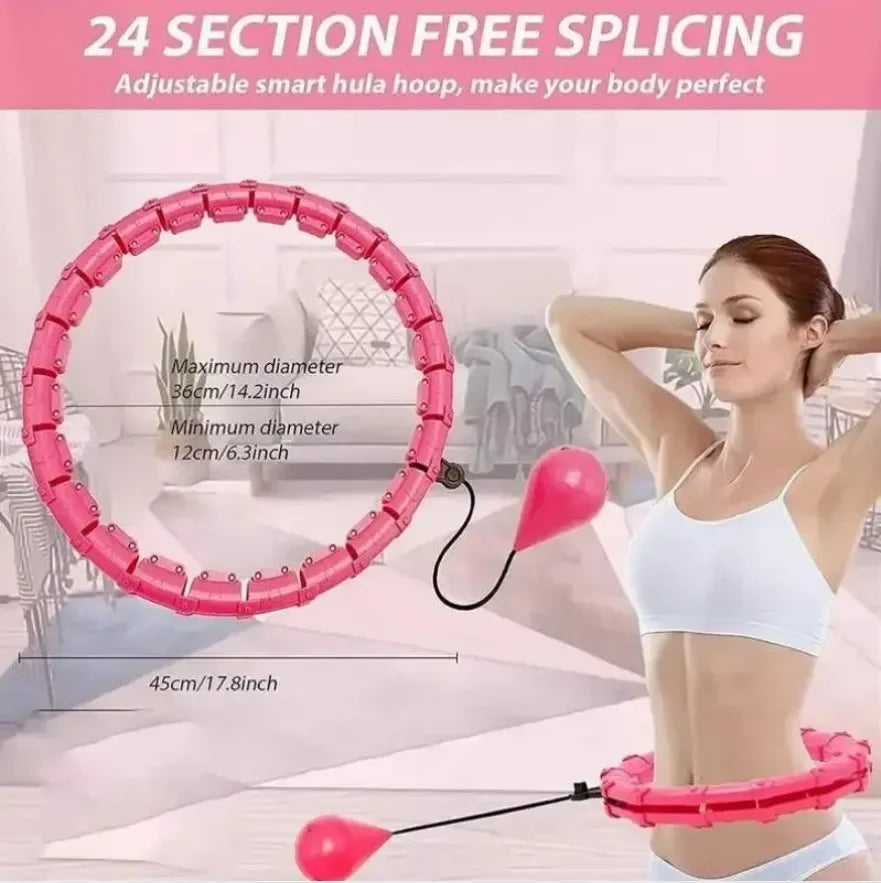 Smart Weighted Hula Hoop – Exercise Hoop with Counter | Core training Indoor Home Workout 7