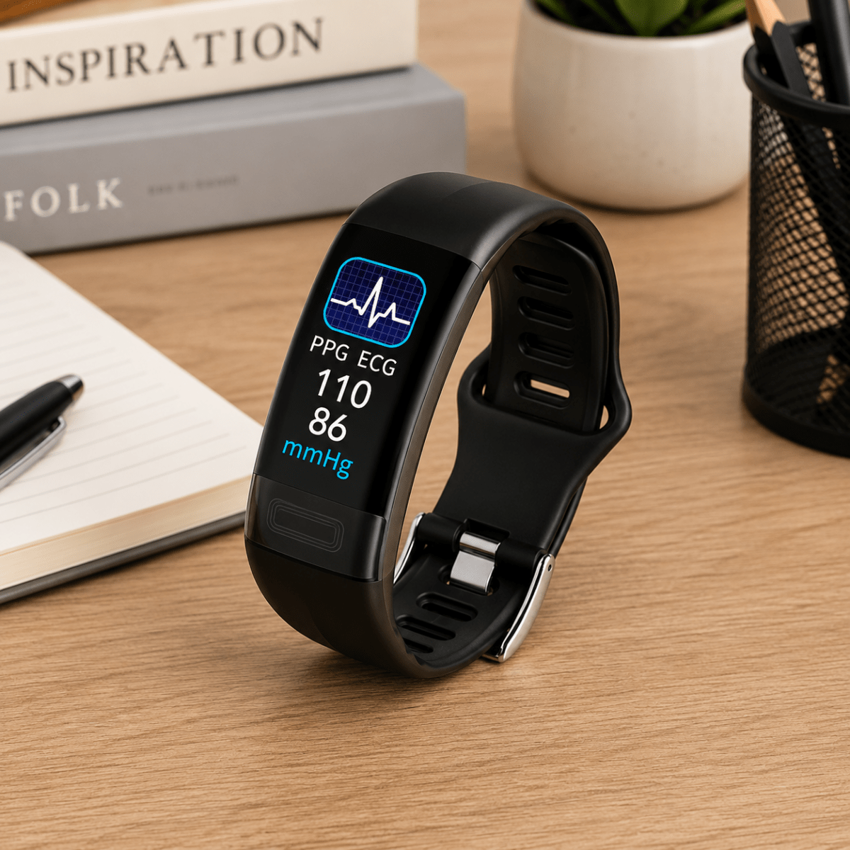 Smartwatch with Smart Features | ECG Heart Rate & Blood Pressure Tracker