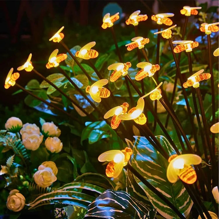Solar LED Garden Lights | 8 or 10 Heads, Warm White Light | Weatherproof, Automatic Dusk-to-Dawn, No Wiring Needed 12