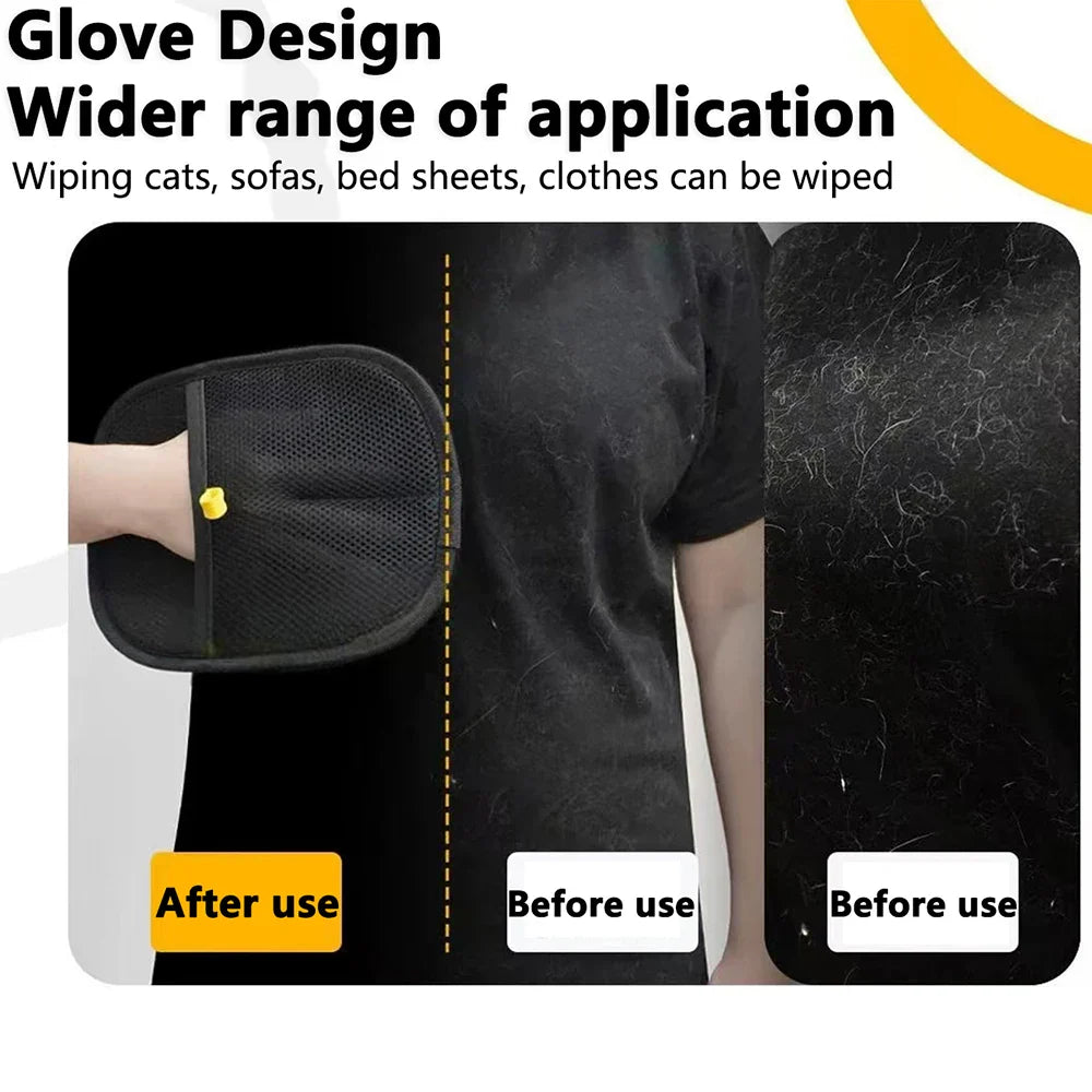 Soft Hair Catcher Gloves | Pet Grooming Mitt