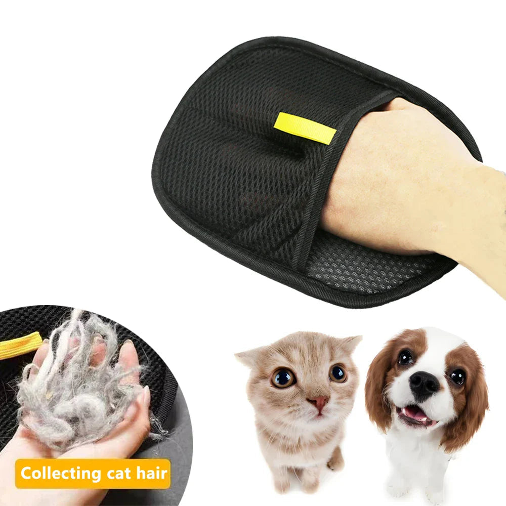 Soft Hair Catcher Gloves | Pet Grooming Mitt