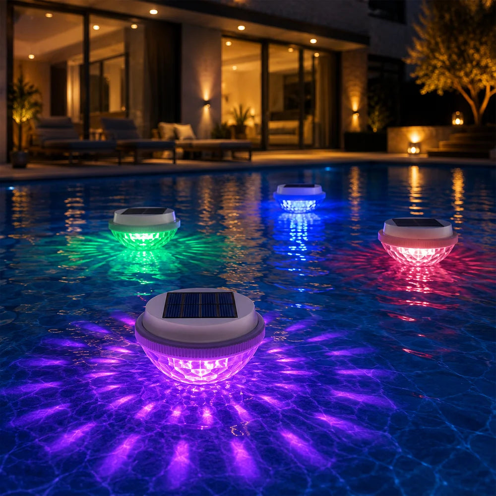 Solar Floating Pool Light – RGB Colour Changing Waterproof Lamp