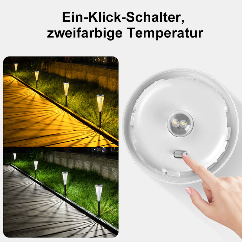 Solar Garden Lamps ABS Plastic | 6-12 Hour Illumination, Dual Light Modes | IP65 Waterproof, All-Weather Design