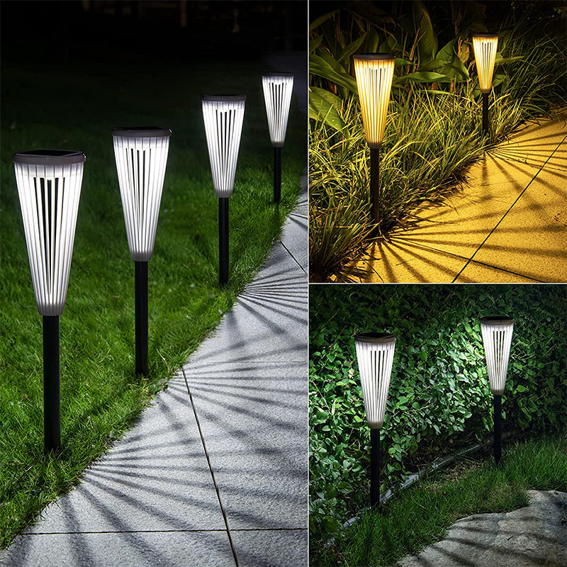 Solar Garden Lamps ABS Plastic | 6-12 Hour Illumination, Dual Light Modes | IP65 Waterproof, All-Weather Design