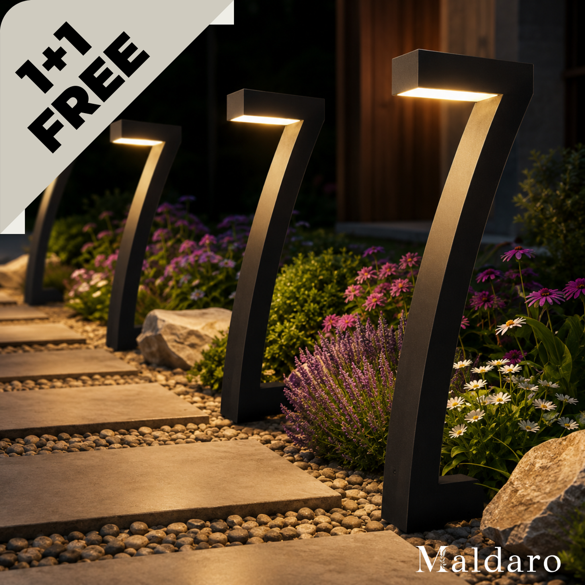 Solar Garden Lights | Automatic Dusk Sensor, Up to 12 Hours Battery Runtime | IP65 Waterproof All-Weather Design